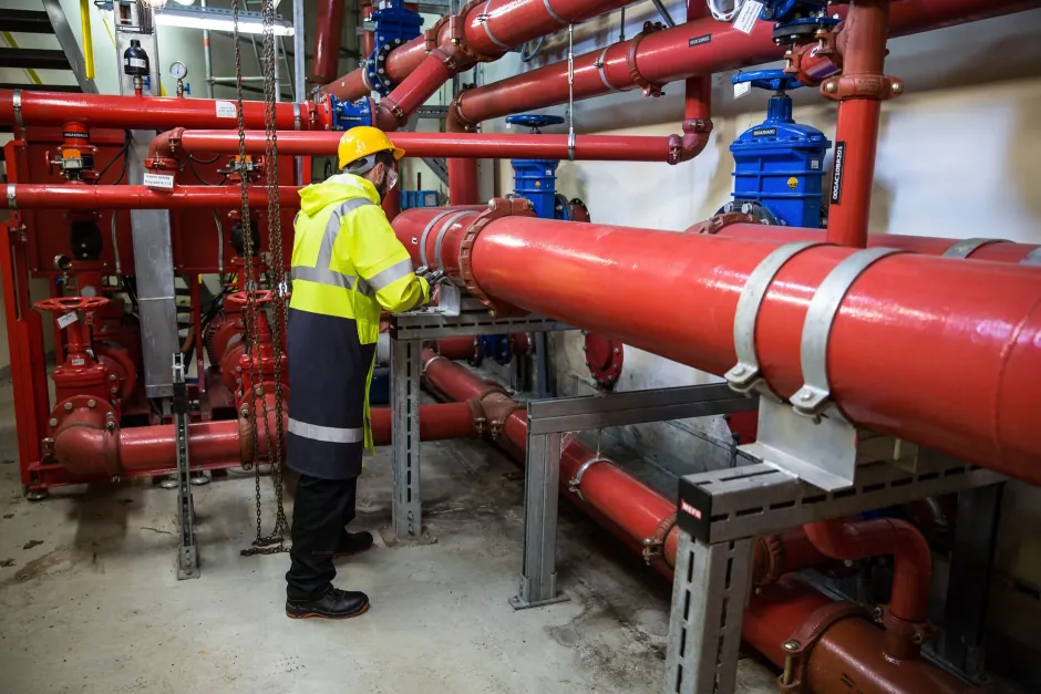 Cleaning the bore before a liner is installed in Manly
