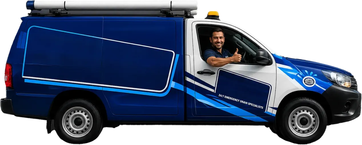 A licensed Manly plumber heading out in the service van