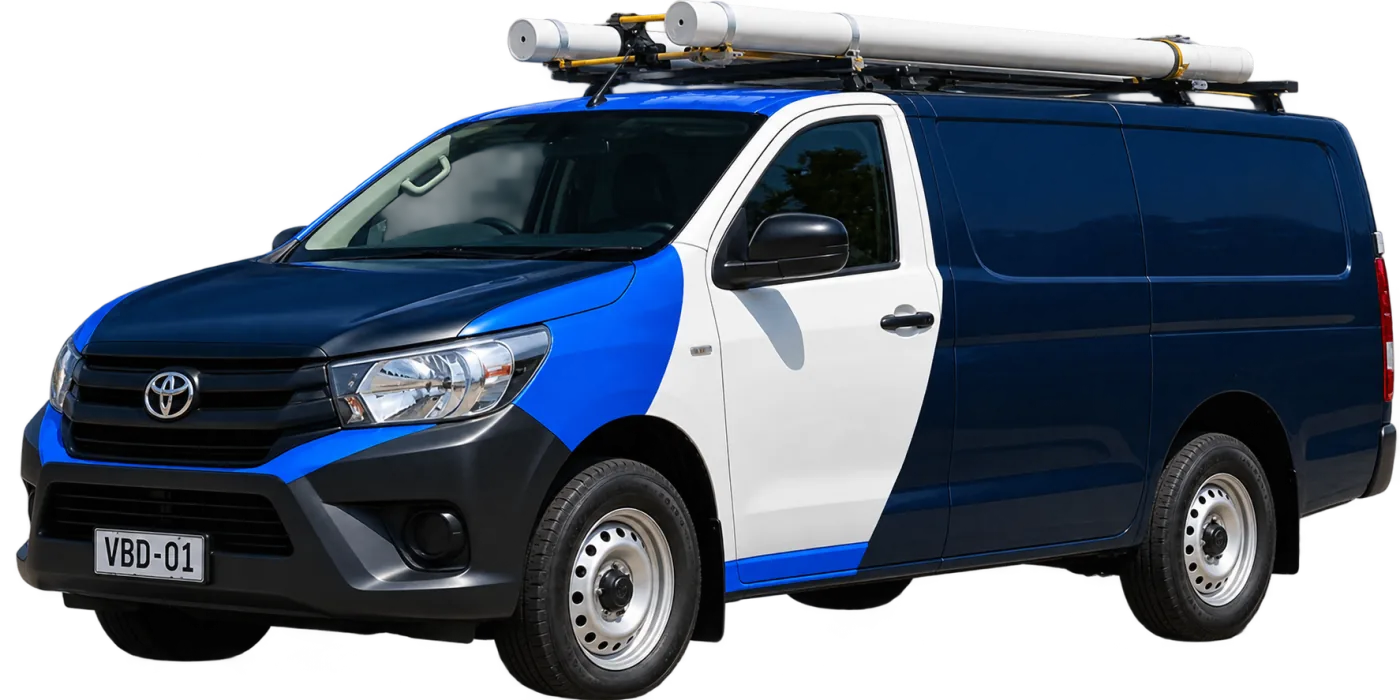 Our van, covering Manly and the surrounding suburbs