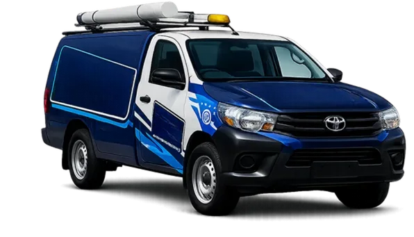 Service van on its way to a Manly job